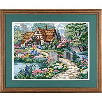 【中古】【輸入品・未使用】Cottage Retreat Needlepoint Kit-16%ﾀﾞﾌﾞﾙｸｫｰﾃ%X12%ﾀﾞﾌﾞﾙｸｫｰﾃ% Stitched In Thread (並行輸入品)