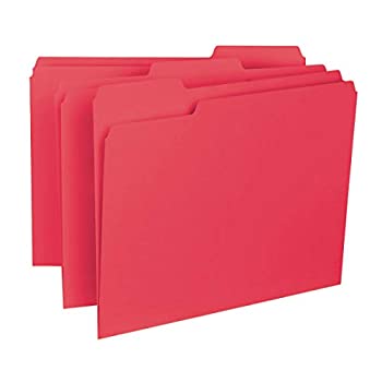 【中古】【インポート品・未当てはめる】Interior File Folders%ｶﾝﾏ% 1/3 Cut Top Tab%ｶﾝﾏ% Letter%ｶﾝﾏ% Red%ｶﾝﾏ% 100/Box (並行輸入品)