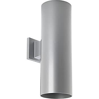 【中古】【インポート品・未当て嵌める】Progress Lighting P5642-82 2-Light 6-Inch Wall Cylinder%ｶﾝﾏ% Metallic Gray by Progress Lighting