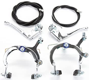 【中古】【インポート品・未当て嵌める】Sunlite Side Pull Brake Set%ｶﾝﾏ% 61-79粍 Reach%ｶﾝﾏ% Silver by Sunlite その他-スポーツ・アウトドア-アウトドア