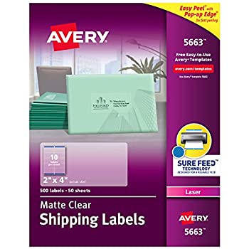 【中古】【インポート品・未当て嵌める】Easy Peel Laser Mailing Labels%ｶﾝﾏ% 2 x 4%ｶﾝﾏ% Clear%ｶﾝﾏ% 500/Box (並行輸入品) その他-キッチン用品・食器・調理器具