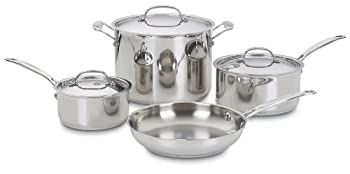 【中古】【輸入品・未使用】CUISINART CORPORATION 77-7 7pc.CHEFS CLASSIC SS COOKWARE [並行輸入品]