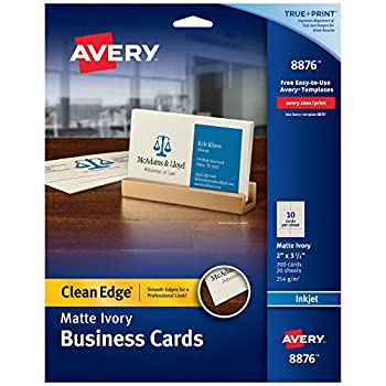 【中古】【輸入品・未使用】Inkjet Matte Business Cards%カンマ% 2 x 3 1/2%カンマ% Ivory%カンマ% 10/Sheet%カンマ% 200/Pack (並行輸入品)|スカイマーケットプラス