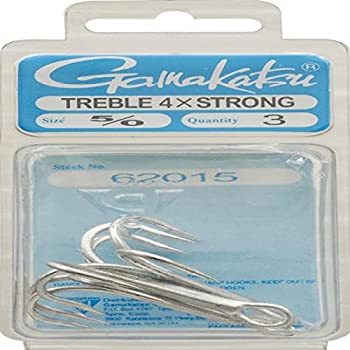 【中古】【輸入品・未使用】４Ｘトレブルフック??３パック５／０