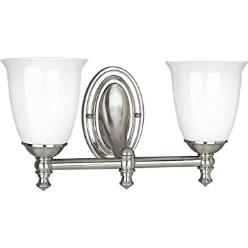 【中古】【輸入品・未使用】Progress Lighting P3028-09 2ライトバスブラケット ホワイトオパールガラス付き 16-5/8-Inch Width x 8-1/2-Inch Height 94302874 1｜スカイマーケットプラス 55,979円