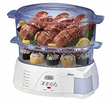 【中古】【輸入品・未使用】Oster 5712 Electronic 2-Tier 6.1-Quart Food Steamer%ｶﾝﾏ% White　フードスチーマー [並行輸入品]｜スカイマーケットプラス