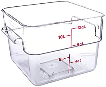 【中古】【インポート品・未当て嵌める】CAMBRO(キャンブロ) 角型ボンネット容れもの 12SFSCW せつ然たる ポリカーボネイト 亜米利加 AHC03012 コンテナ-キッチン用品・食器・調理器具