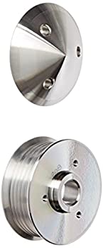 【中古】【輸入品・未使用】March Performance 208 クリアパウダーコートビレットアルミニウム 6リブ サーペンタインオルタネータープーリー カバー付き｜スカイマーケットプラス