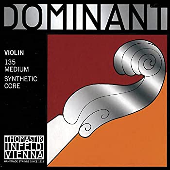 【中古】【輸入品・未使用】Thomastik Dominant 4/4 Violin String Set - Medium Gauge - Aluminium/Steel Ball-End E
