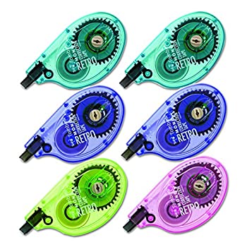 【中古】【インポート品・未当て嵌める】MONO Correction Tape%ｶﾝﾏ% Assorted Retro Color Dispensers%ｶﾝﾏ% 1/6%ﾀﾞﾌﾞﾙｸｫｰﾃ% x 394%ﾀﾞﾌﾞﾙｸｫｰﾃ%%ｶﾝﾏ% 6/Box (並行輸入品)