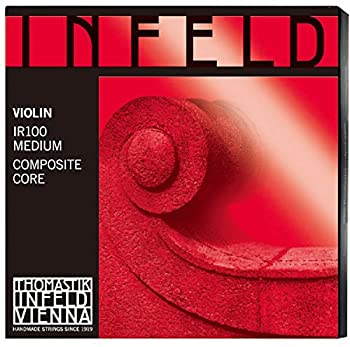 【中古】【輸入品・未使用】Thomastik Infeld Red 4/4 Violin String Set - Medium Gauge with Removable Ball End Gold-plated Steel E