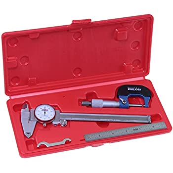 【中古】【インポート品・未当て嵌める】Anytime Tools Dial Caliper/Micrometer/Stainless Steel Ruler Professional Machinist Inspection Tool Set 141［並行輸入］