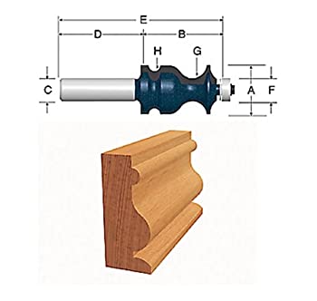 【中古】【インポート品・未当て嵌める】Bosch 84621MC 1 In. Ogee and Bead Fillet Router Bit