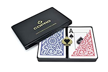 【中古】【輸入品・未使用】Copag ポーカーサイズ ジャンボインデックス 1546 トランプ ブルー レッド セットアップ