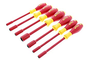 【中古】【インポート品・未当てはめる】Wiha 32293 7-Piece 1000-Volt Metric Insulated Nut Driver Set by Wiha