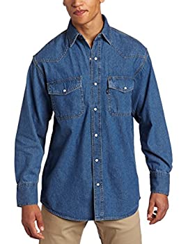 【中古】【輸入品・未使用】DENIM WESTERN WORK SHIRTS(デニムウエスタンスタイルワークシャツ) (Ｍサイズ)