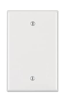 【中古】【インポート品・未当て嵌める】Leviton PJ13-W 1-Gang Blank Wallplate%ｶﾝﾏ% Midway Size%ｶﾝﾏ% White by Leviton [並行輸入品]