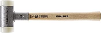 【中古】【輸入品・未使用】ハルダー (HALDER) ショックレス 無反動 スーパークラフト ハンマー ヒッコリー製ハンドル ナイロン ( 白 ) 径60 3366.060