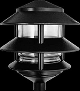 【中古】【輸入品・未使用】RAB Lighting LL322B Incandescent 3 Tier Lawn Light%ｶﾝﾏ% A-19 Type%ｶﾝﾏ% 75W Power%ｶﾝﾏ% 1220 Lumens%ｶﾝﾏ% 120VAC%ｶﾝﾏ% Black by RAB Lightin