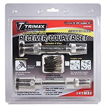【中古】【輸入品・未使用】Trimax sxtm33?100?%ステンレススチール( sxt3?) 5?/ 8?%ダブルクォーテ%レシーバーロック& ( sxtc3?) 3.5?%ダブルクォーテ%スパンCoupler|スカイマーケットプラス