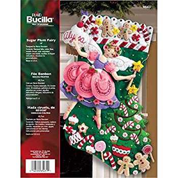 【中古】【輸入品・未使用】Sugar Plum Fairy Stocking Felt Applique Kit-18%ﾀﾞﾌﾞﾙｸｫｰﾃ% Long (並行輸入品)