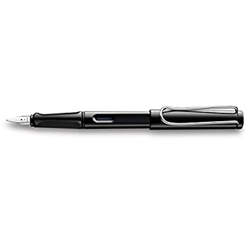【中古】【輸入品・未使用】Lamy サファリ シャイニー ブラック 万年筆 - 細字 L19-BK-F