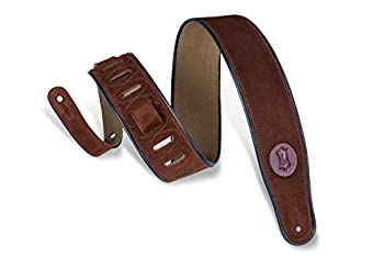 【中古】【輸入品・未使用】Levy\'s Leathers シグネチャーシリーズ スエード ギター ストラップ 装飾パイピング付き 標準 MSS3-BRN｜スカイマーケットプラス