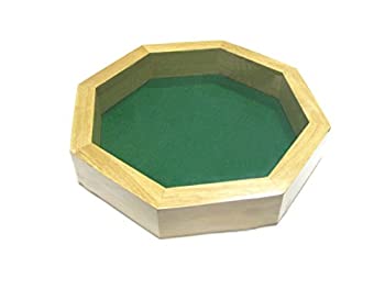 【中古】【輸入品・未使用】10インチ 8角形 木製ダイストレイ｜スカイマーケットプラス
