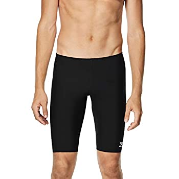 【中古】【インポート品・未当て嵌める】Speedo(迅速さ) エンデュランスプラス(Endurance+) 海水着 メンズ 無地 ジャマー ポリエステル製 34 黒いこと 水泳-スポーツ・アウトドア-メンズ競技水着