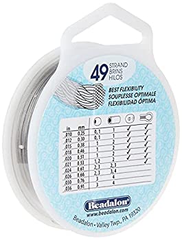 【中古】【インポート品・未当て嵌める】Beadalon 49同盟罷業地びた 0.018in (0.46粍) 100フート (30.5m) ブライトビーズストリングワイヤー