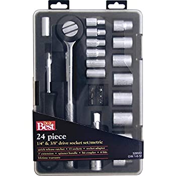 【中古】【輸入品・未使用】Do it Best 24-Piece 1/4%ﾀﾞﾌﾞﾙｸｫｰﾃ% and 3/8%ﾀﾞﾌﾞﾙｸｫｰﾃ% Metric Socket Set-24PC MET 3/8%ﾀﾞﾌﾞﾙｸｫｰﾃ% SOCKET SET (並行輸入品)｜スカイマーケットプラス