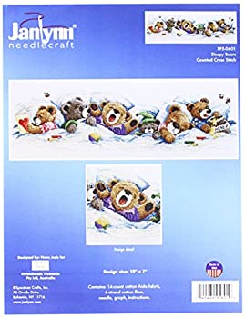 【中古】【輸入品・未使用】Sleepy Bears Counted Cross Stitch Kit-19%ダブルクォーテ%X7%ダブルクォーテ% 14 Count (並行輸入品)|スカイマーケットプラス