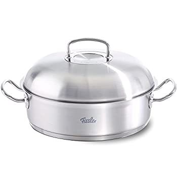 【中古】【インポート品・未当て嵌める】Fissler オリジナルプロファイルコレクション ステンレススチールロースター (11in、5クオート) 高学生寄宿舎型金属元素蓋 ラウンド取りまかなう インダ