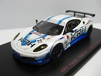 【中古】【輸入品・未使用】エブロ 1/43 KRH フェラーリ F430 JLMC 2007 #27 ホワイト/ブルー (レジンモデル) 完成品