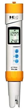 【中古】【インポート品・未当てはめる】HM DIGITAL pH米突PH-200ハンドヘルド雨合羽pH体温計、活動の領域：0?14PH、分解能：0.01PH、明確さ：±0.1 pH