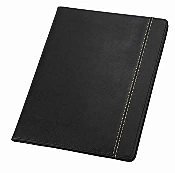 【中古】【輸入品・未使用】Pad Holder w/Calculator%ｶﾝﾏ% Leather-Look/Faux Reptile Trim%ｶﾝﾏ% Writing Pad%ｶﾝﾏ% Black (並行輸入品)