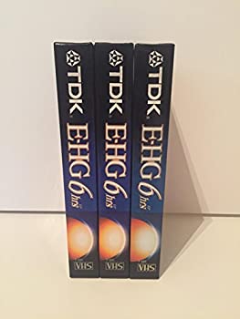 【中古】【インポート品・未当て嵌める】TDK Extra High Grade T - 120ヴィデオテープ、3容器に並べる