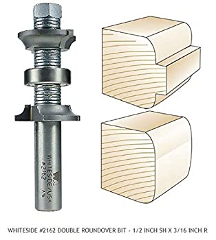 【中古】【インポート品・未当て嵌める】Whiteside Router Bits 2162 Double Round Over Bit with Carbide Tipped 3/16-Inch Radius%ｶﾝﾏ% 1-1/4-Inch Large Diameter and 1/2-Inch Shank