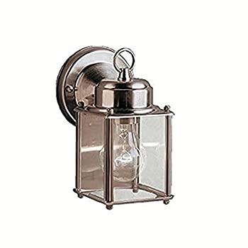 【中古】【輸入品・未使用】Kichler Lighting 9611SS New Street 1-Light Exterior Wall Mount%ｶﾝﾏ% Stainless Steel Finish with Clear Glass by Kichler