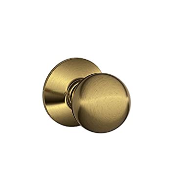 【中古】【輸入品・未使用】Schlage F10ORB609 軌道通路ノブ アンティーク真鍮