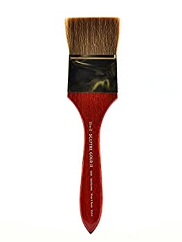 【中古】【輸入品・未使用】Winsor＆Newton 水彩筆 セプターゴールドブラシ ウォッシュブラシ 短平軸 2インチ