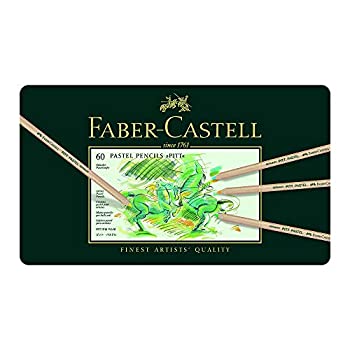 【中古】【インポート品・未当て嵌める】ファーバーカステル 窪溜まり淡彩色鉛筆 60色書き割り 缶入 112160 [日本定め事品]