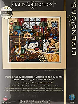 【中古】【輸入品・未使用】ディメンジョンズ クロスステッチ 刺繍キット“マギーは散らかし屋” ＤＩＭ クロスステッチキット Maggie The Messmaker 【並行輸入品】