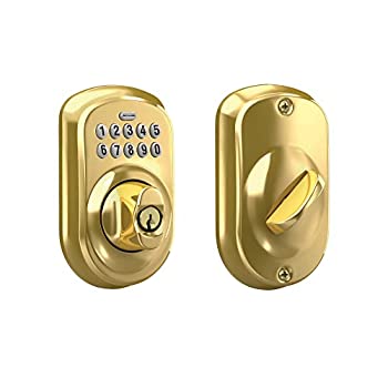 【中古】【輸入品・未使用】Schlage Camelotキーパッドデッドボルト Keypad Deadbolt_Plymouth BE365VPLY505 1