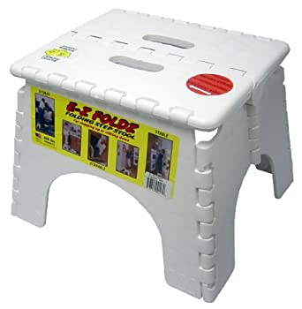 【中古】【輸入品・未使用】B \u0026 R Plastics101-6E-Z Foldz Folding Step Stool-FOLDING STEP STOOL (並行輸入品)