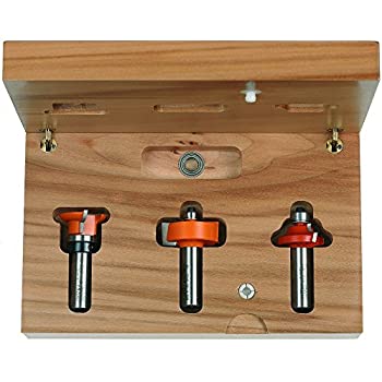 【中古】【インポート品・未当て嵌める】3-piece Divided Light Door Router Bit Set SHK 1/2 | Standard | See images for size detail