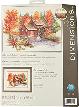 【中古】【インポート品・未当て嵌める】Glory Of Autumn Counted Cross Stitch Kit-14%ﾀﾞﾌﾞﾙｸｫｰﾃ%X11%ﾀﾞﾌﾞﾙｸｫｰﾃ% 14 Count (並行輸入品)