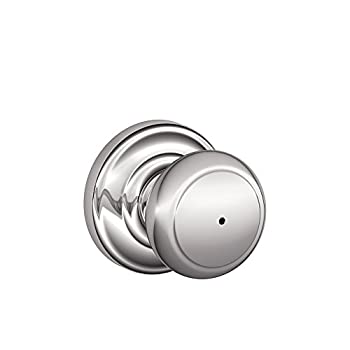 【中古】【輸入品・未使用】SCHLAGE FA40AND625/F40AND625AND Andover プライバシーノブ Andover Rose ブライトクローム
