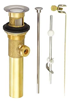 【中古】【インポート品・未当て嵌める】(Brushed Nickel) - Danze D495002BN Metal Pop-Up Lavatory Drain Assembly with Lift Rod and Overflow%ｶﾝﾏ% Brushed Nickel