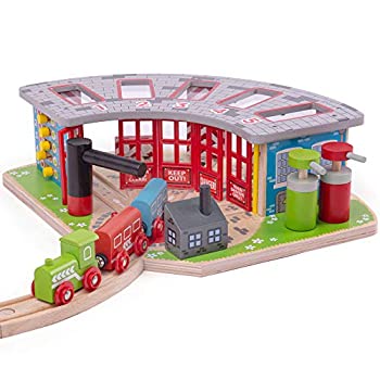 【中古】【輸入品・未使用】Bigjigs Rail BJT192 Five Way Engine Shed